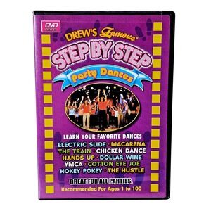 Drews Famous Step By Step Party Dances DVD Learn Electric Slide Macarena YMCA
